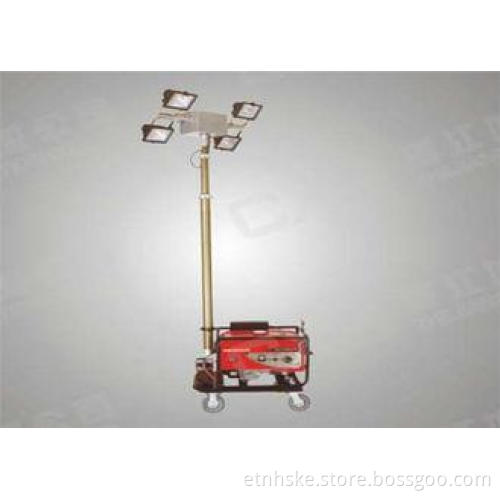 Mobile Telescopic Gasoline Explosion Proof Light Tower , MH
